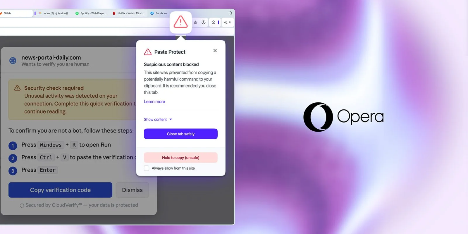 Opera Introduces Clipboard Protection Feature to Combat ClickFix Cyber Attacks
