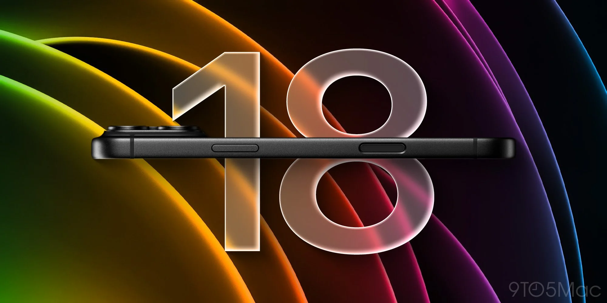 Render showing the streamlined design of the iPhone 18 Pro